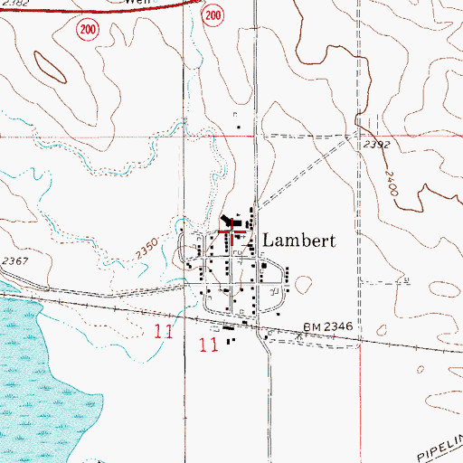Topographic Map of Christian and Missionary Alliance Church, MT