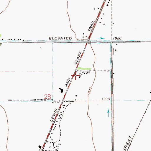 Topographic Map of Eastern Montana Branch Experiment Station, MT