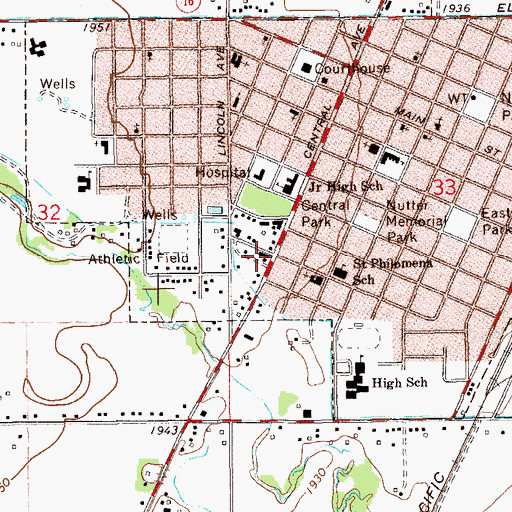 Topographic Map of Wagon Wheel Trailer Court, MT