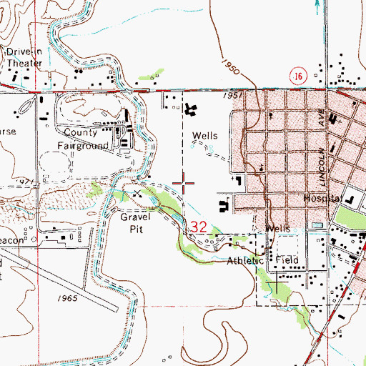 Topographic Map of Westside Professional Center, MT