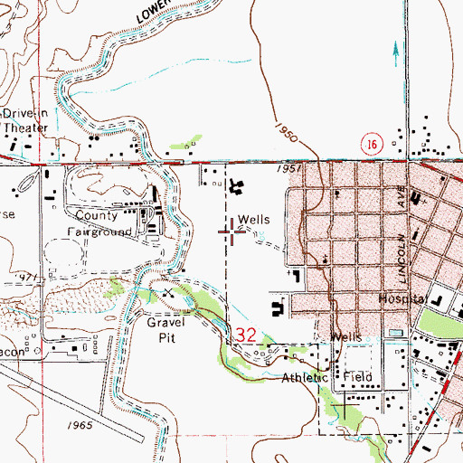 Topographic Map of Sidney Health Center, MT