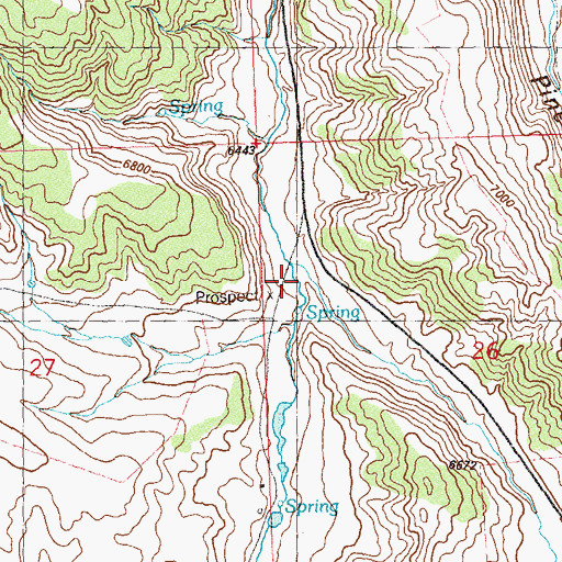 Topographic Map of Swan Draw, CO