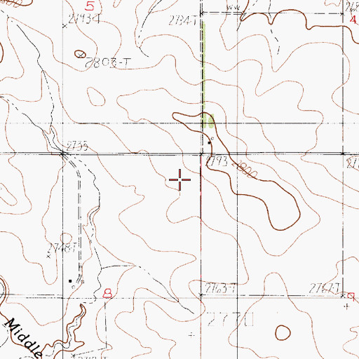 Topographic Map of Wold Post Office (historical), MT