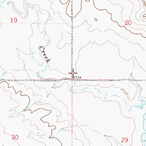 Topographic Map of Retah Post Office (historical), MT