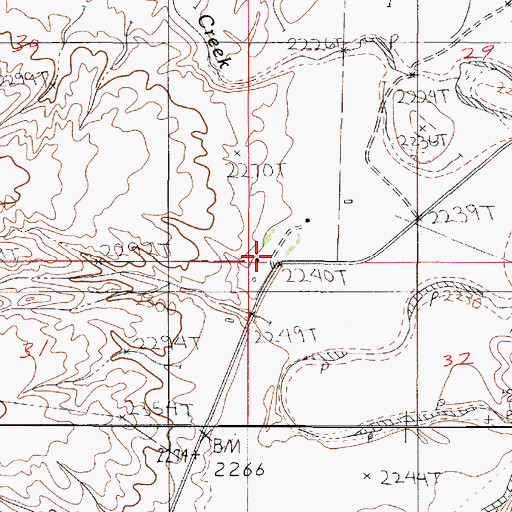 Topographic Map of Paxton (historical), MT