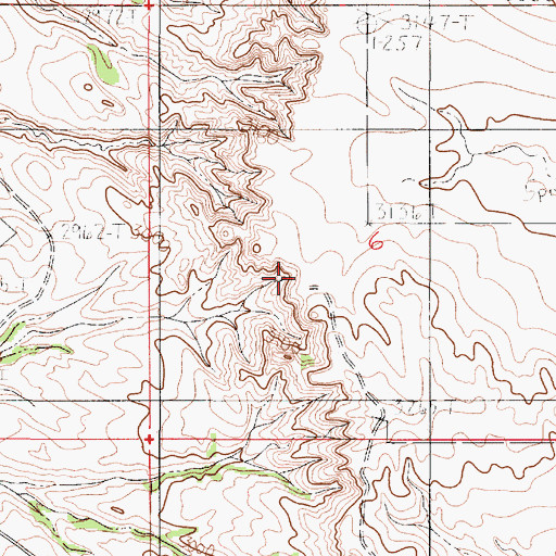 Topographic Map of Mink (historical), MT