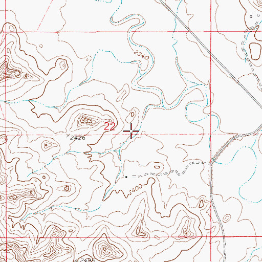Topographic Map of McCone Post Office (historical), MT
