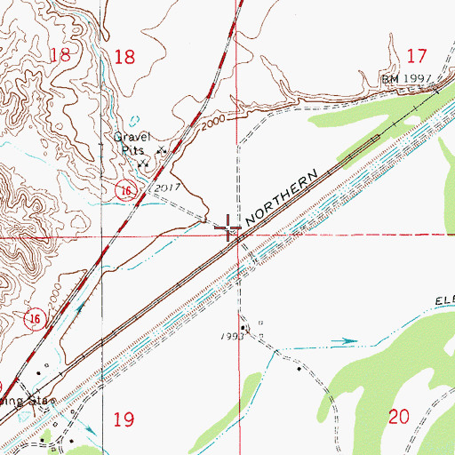 Topographic Map of Marco (historical), MT