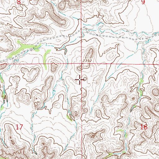 Topographic Map of Harley Post Office (historical), MT