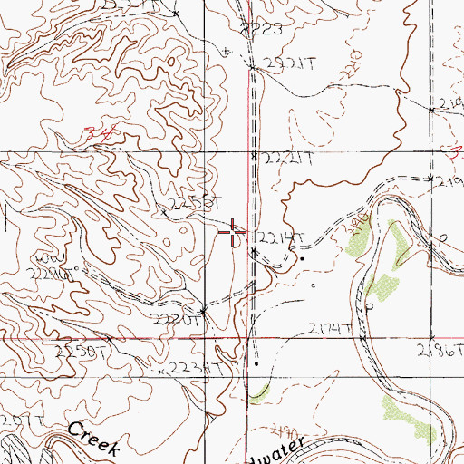 Topographic Map of Axtell Post Office (historical), MT