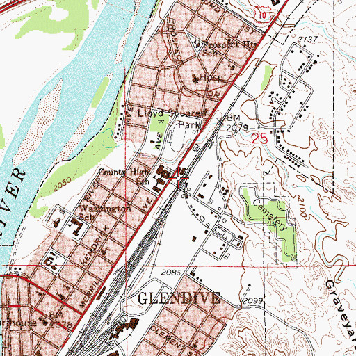 Topographic Map of Samaritan Hospital (historical), MT