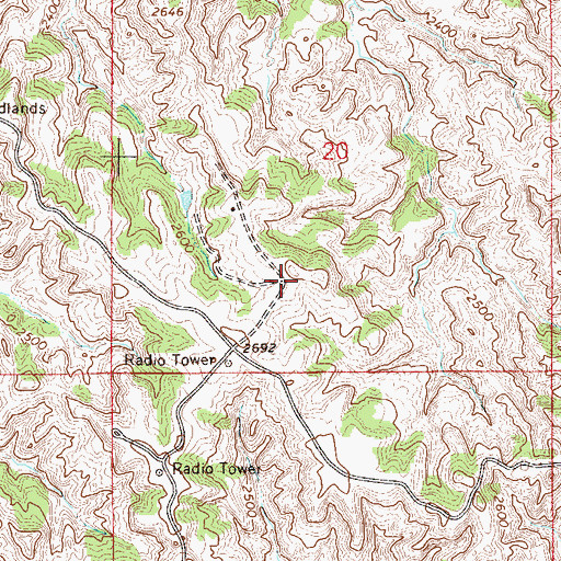 Topographic Map of Lions Club Youth Camp, MT