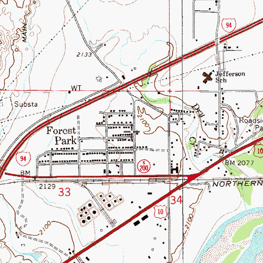 Topographic Map of Jehovah's Witness, MT
