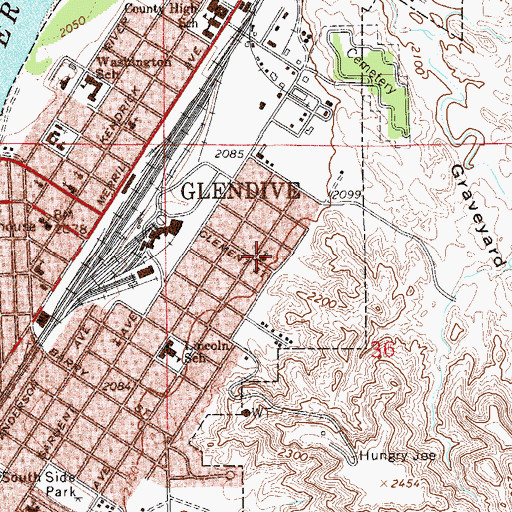Topographic Map of Community Bible Church, MT