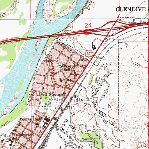 Topographic Map of Christian and Missionary Alliance Church, MT