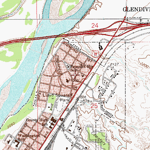 Topographic Map of The Church of Jesus Christ of Latter Day Saints, MT
