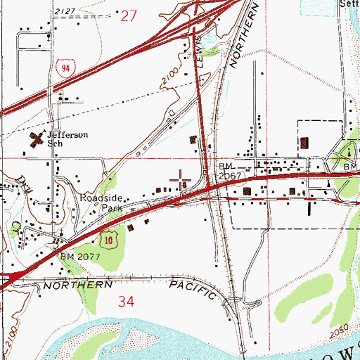 Topographic Map of Family Christian Fellowship, MT