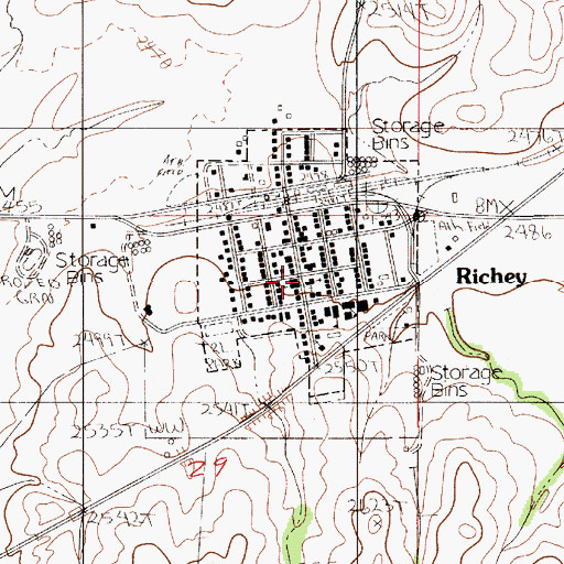 Topographic Map of Christian and Missionary Alliance Church, MT
