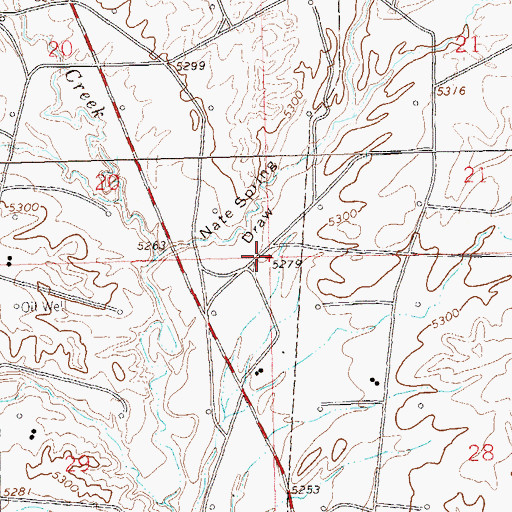 Topographic Map of Coal Oil Basin, CO