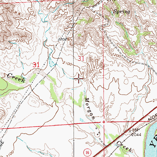 Topographic Map of Corom Creek, MT