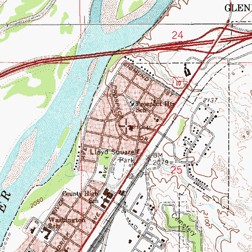 Topographic Map of Gabert Clinic, MT