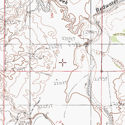 Topographic Map of Axtell School (historical), MT