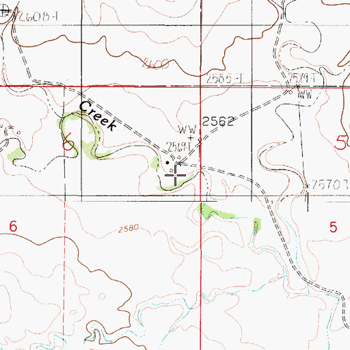 Topographic Map of Bad Route School (historical), MT