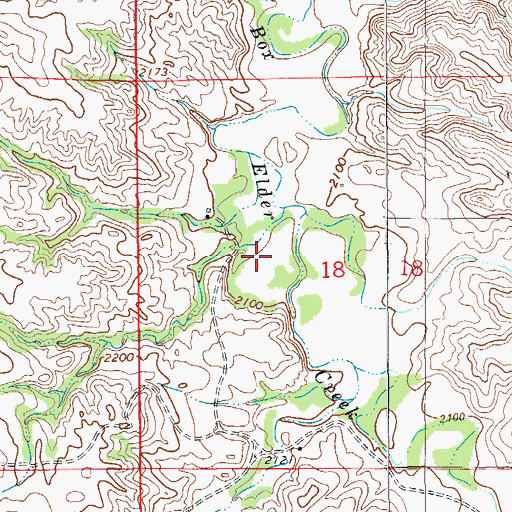 Topographic Map of Box Elder School (historical), MT