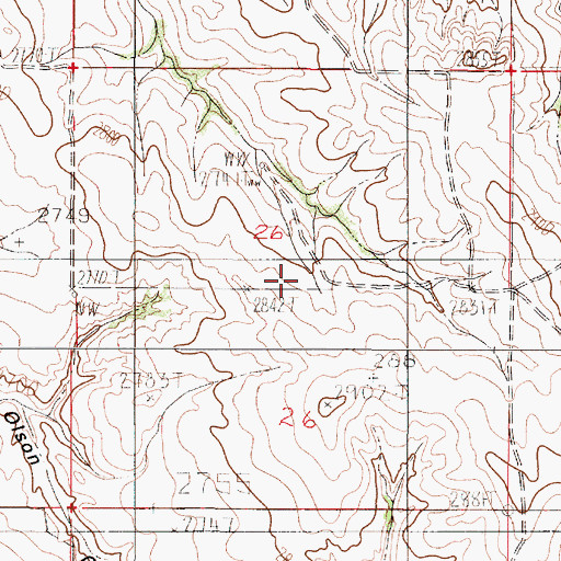 Topographic Map of Buskirk School (historical), MT