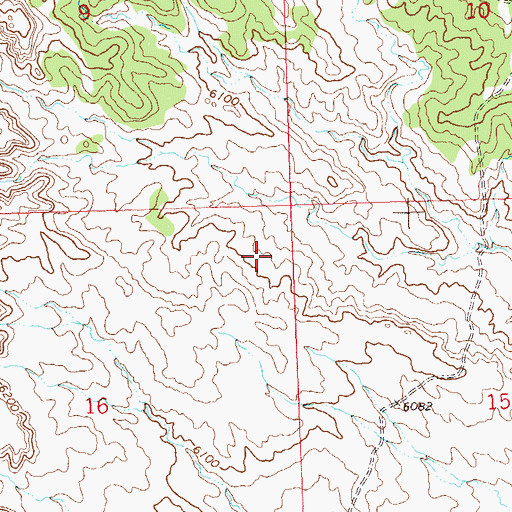 Topographic Map of Nate Spring Reservoir, CO