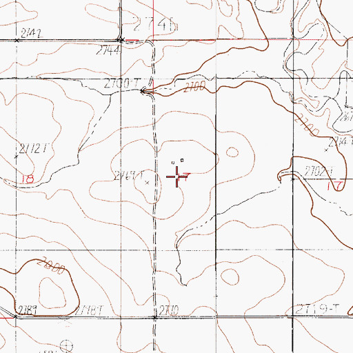 Topographic Map of Centerville School (historical), MT