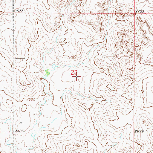 Topographic Map of Dahl School (historical), MT