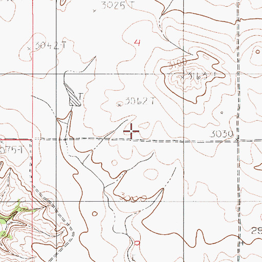 Topographic Map of Egeness School (historical), MT
