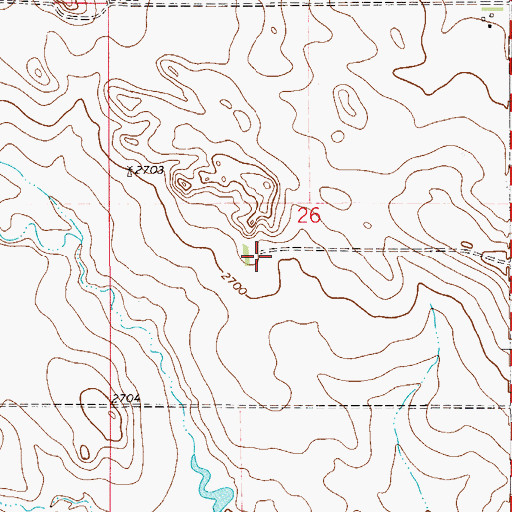 Topographic Map of Everett Hill School (historical), MT