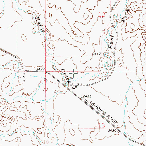 Topographic Map of Golden Valley School (historical), MT
