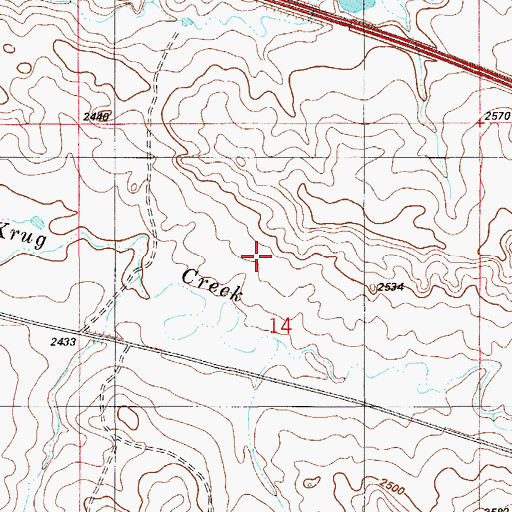 Topographic Map of Haugland School (historical), MT