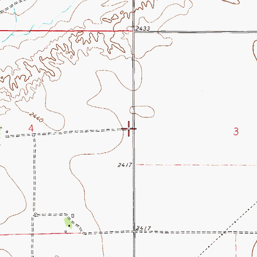 Topographic Map of Ladwig School (historical), MT