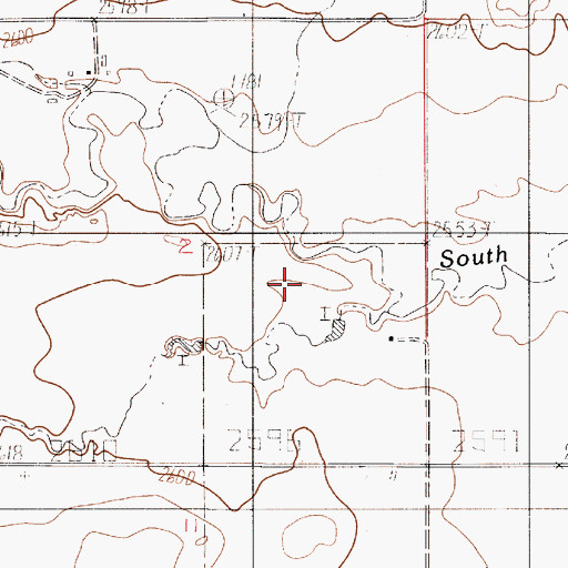 Topographic Map of Lervold School (historical), MT