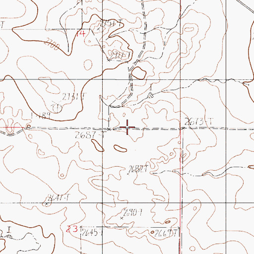 Topographic Map of Lincoln School (historical), MT