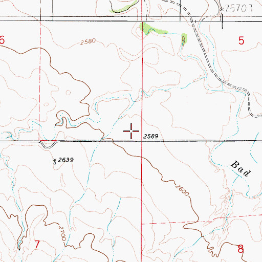 Topographic Map of Lincoln School (historical), MT