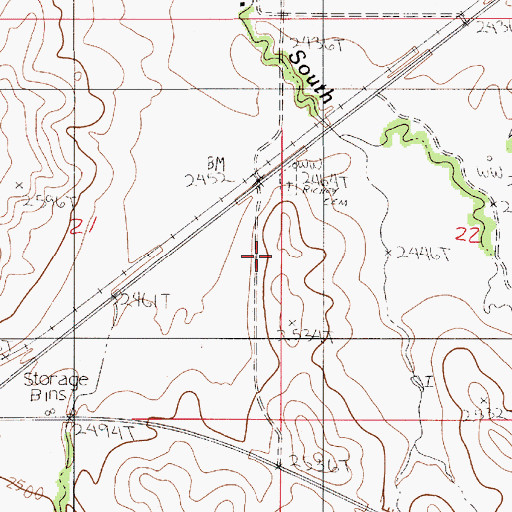 Topographic Map of Lisk School (historical), MT
