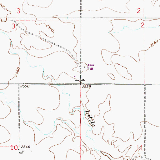 Topographic Map of Lower Crackerbox School (historical), MT