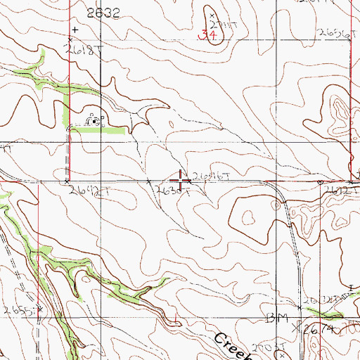 Topographic Map of Morningside School (historical), MT