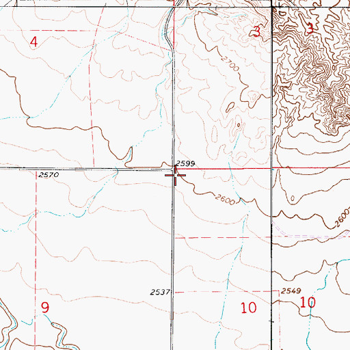Topographic Map of Nothnagel School (historical), MT