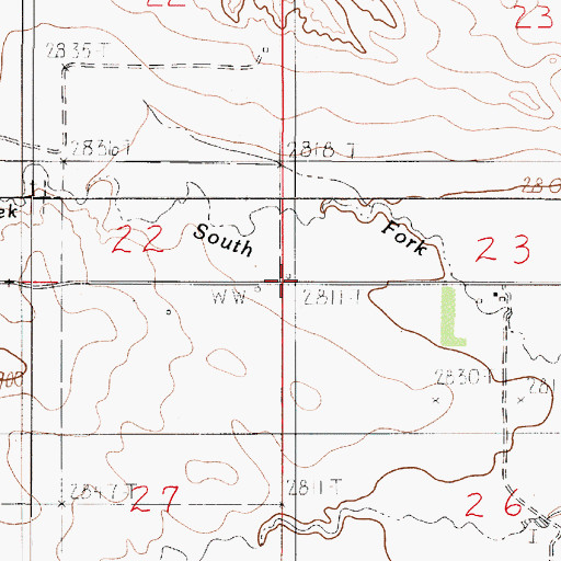 Topographic Map of Pierce School (historical), MT