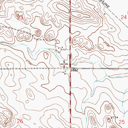 Topographic Map of Pleasant Valley School (historical), MT