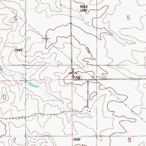 Topographic Map of Schultz School (historical), MT