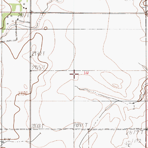 Topographic Map of Slagsvold School (historical), MT