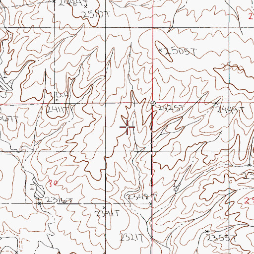 Topographic Map of Stark School (historical), MT