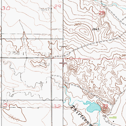 Topographic Map of Steffen School (historical), MT